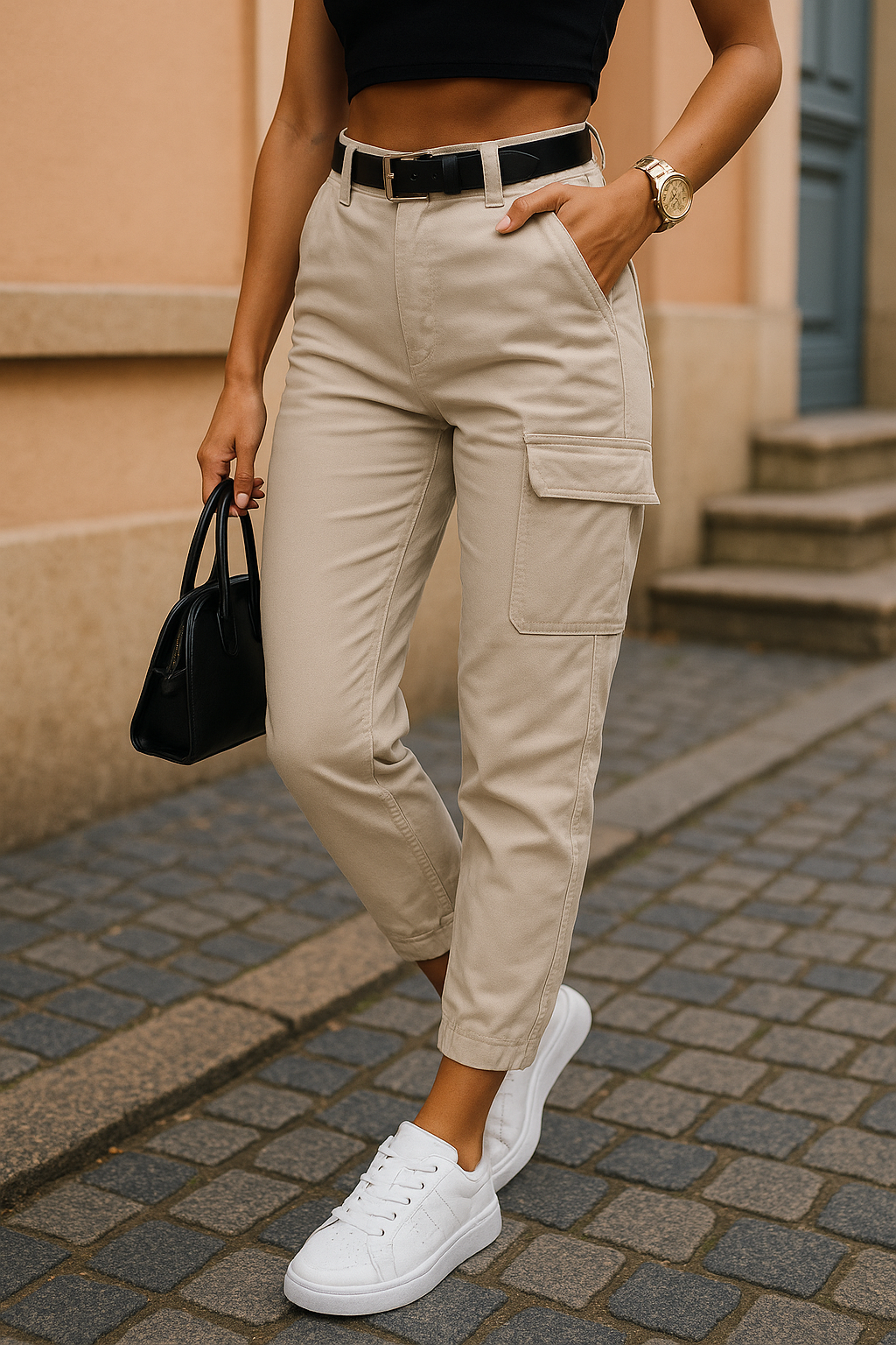 The Nova Cargo – Slim Fit и Висока Талия Сила